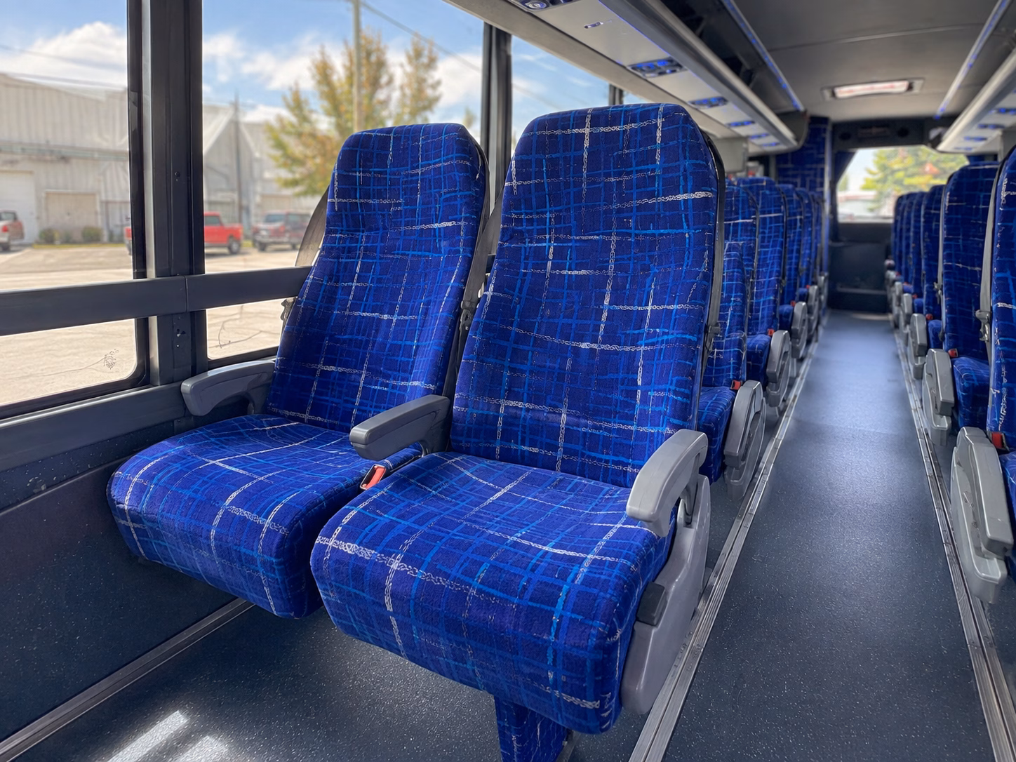 doral charter bus rental interior