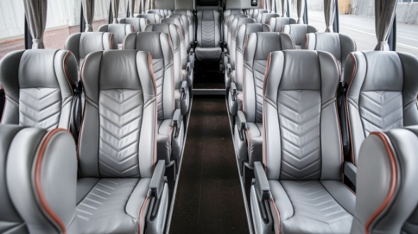 54 passenger charter bus interior