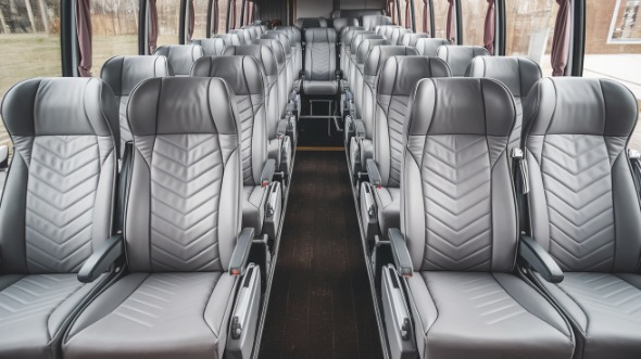 55 passenger charter bus interior