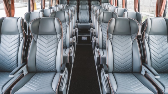 56 passenger charter bus interior