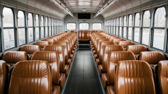 school bus rental interior aventura