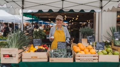 yellow green farmers market